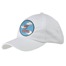 Helicopter Baseball Cap - White (Personalized)