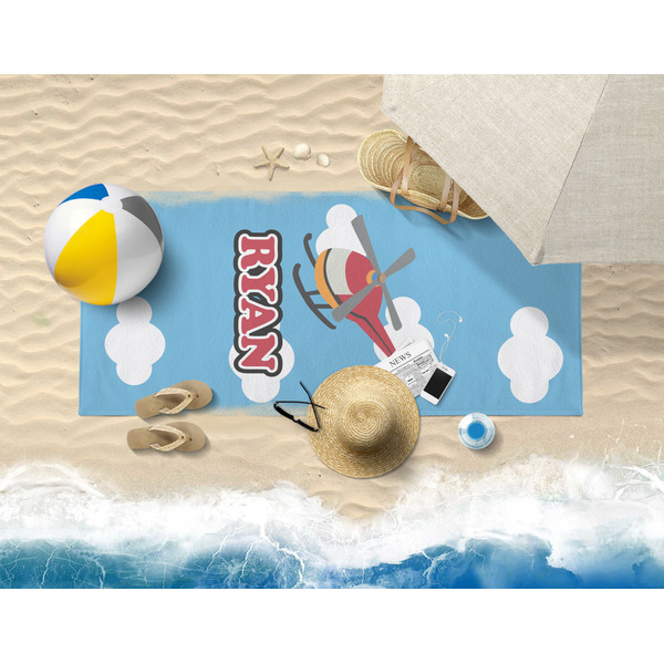 Helicopter Beach Towel Lifestyle