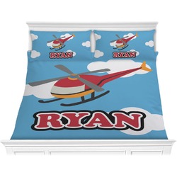 Helicopter Comforter Set - King (Personalized)