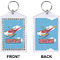 Helicopter Bling Keychain (Front + Back)