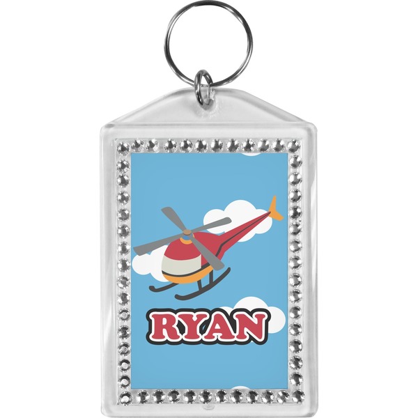 Custom Helicopter Bling Keychain (Personalized)
