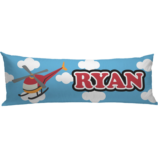 Custom Helicopter Body Pillow Case (Personalized)
