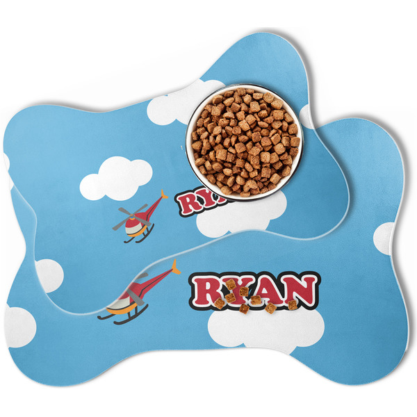 Helicopter Bone Shaped Dog Mats - MAIN