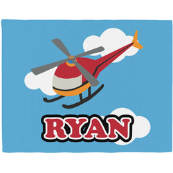 Helicopter Woven Fabric Placemat - Twill w/ Name or Text