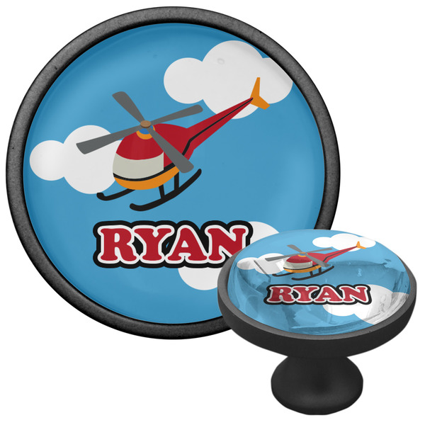 Helicopter Cabinet Knob - Black - Multi Angle