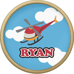 Helicopter Cabinet Knob - Gold (Personalized)