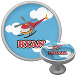 Helicopter Cabinet Knob (Silver) (Personalized)