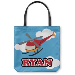 Helicopter Canvas Tote Bag - Medium - 16"x16" (Personalized)