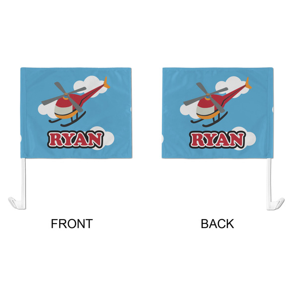 Helicopter Car Flag - Large - APPROVAL