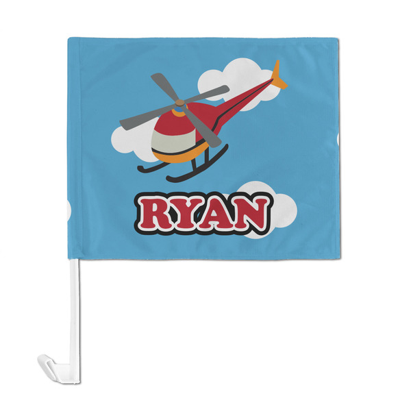 Helicopter Car Flag - Large - FRONT