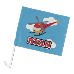 Helicopter Car Flag - Large (Personalized)