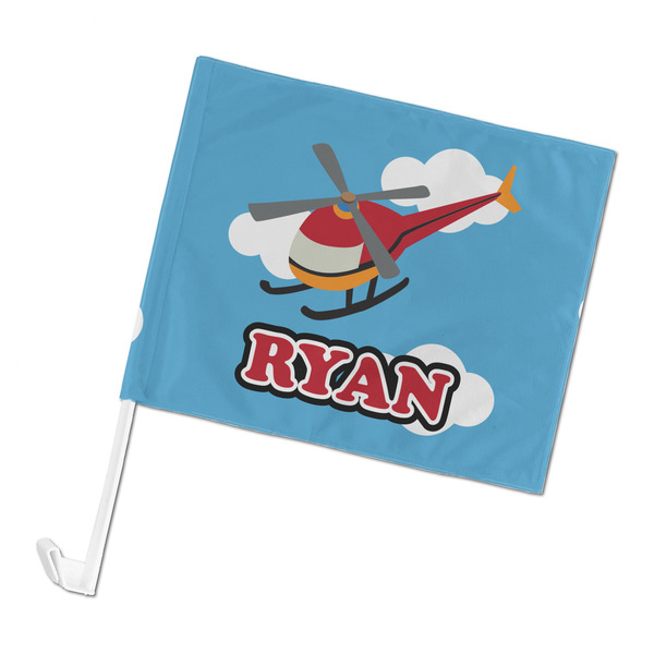 Custom Helicopter Car Flag - Large (Personalized)