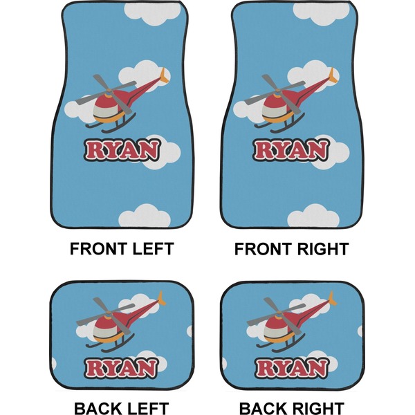 Helicopter Car Floor Mats Set (2F + 2B)