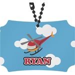 Helicopter Rear View Mirror Ornament (Personalized)