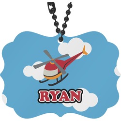 Helicopter Rear View Mirror Charm (Personalized)
