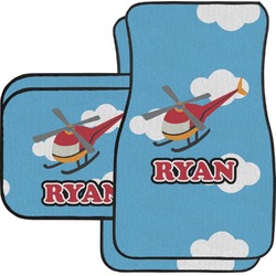 Helicopter Car Floor Mats Set - 2 Front & 2 Back (Personalized)
