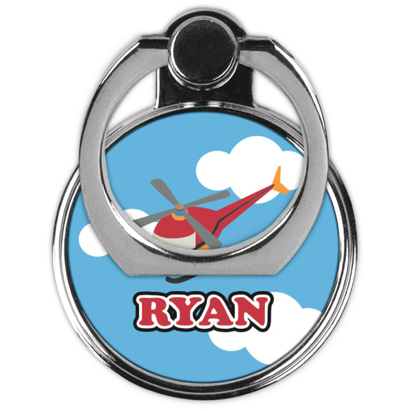 Helicopter Cell Phone Ring Stand & Holder - Front (Collapsed)