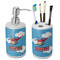 Helicopter Ceramic Bathroom Accessories Set (Personalized)