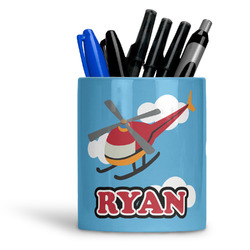 Helicopter Ceramic Pen Holder