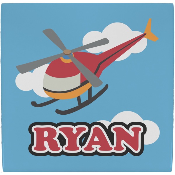 Custom Helicopter Ceramic Tile Hot Pad (Personalized)