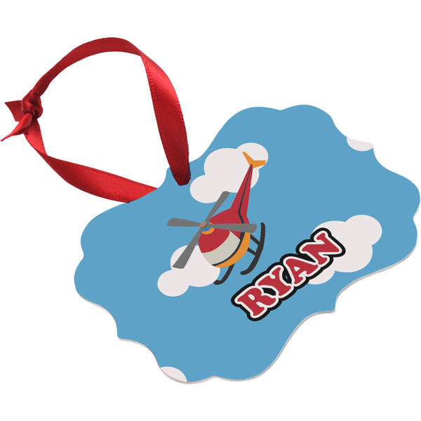 Helicopter Christmas Ornament