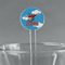 Helicopter 5.5" Round Plastic Stir Sticks - Clear (Personalized)