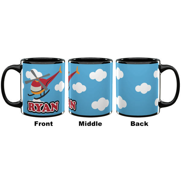 Helicopter Coffee Mug - 11 oz - Black APPROVAL