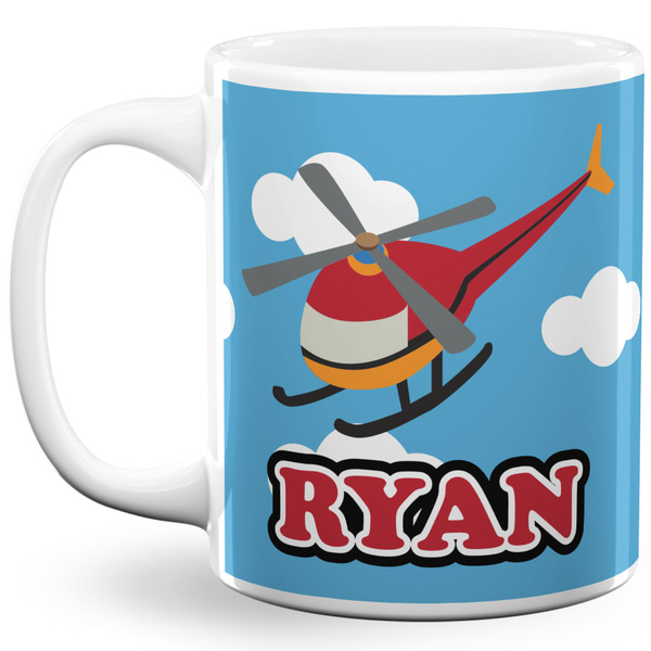 Custom Helicopter 11 Oz Coffee Mug - White (Personalized)