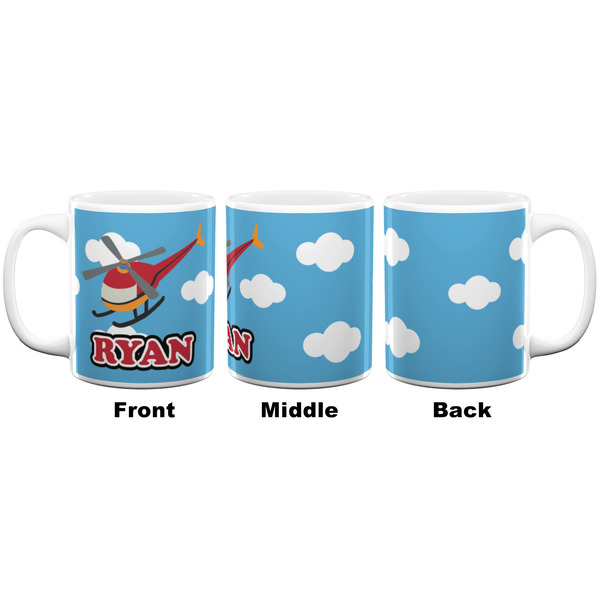 Helicopter Coffee Mug - 11 oz - White APPROVAL