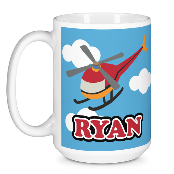 Helicopter Coffee Mug - 15 oz - White
