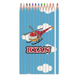 Helicopter Colored Pencils (Personalized)