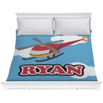 Helicopter Comforter - King (Personalized)
