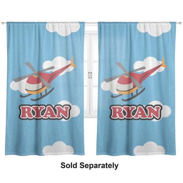 Custom Helicopter Curtain Panel - Custom Size (Personalized)