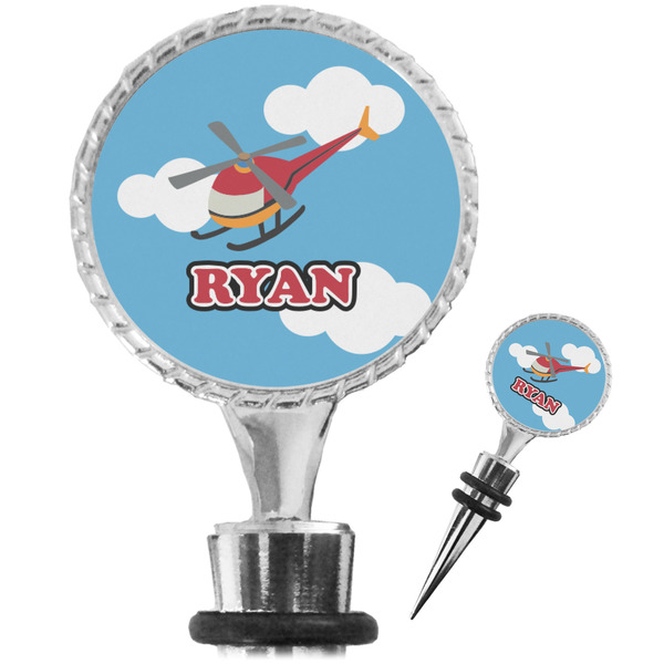 Custom Helicopter Wine Bottle Stopper (Personalized)