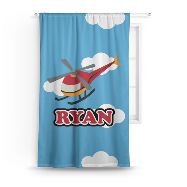 Custom Helicopter Curtain Panel - Custom Size (Personalized)