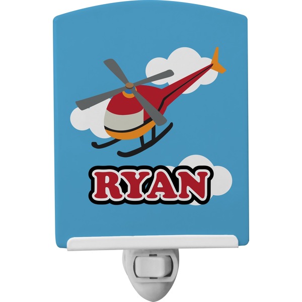 Custom Helicopter Ceramic Night Light (Personalized)