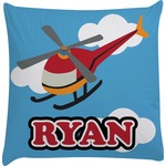 Helicopter Decorative Pillow Case (Personalized)
