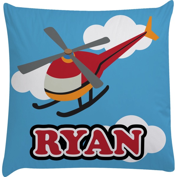Custom Helicopter Decorative Pillow Case (Personalized)