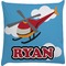 Helicopter Design Decorative Pillow Case (Personalized)