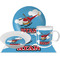 Helicopter Design Dinner Set - 4 Pc (Personalized)
