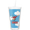 Helicopter Design Double Wall Tumbler with Straw (Personalized)
