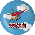 Helicopter Melamine Plate (Personalized)