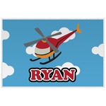 Helicopter Laminated Placemat w/ Name or Text