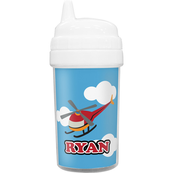 Custom Helicopter Toddler Sippy Cup (Personalized)