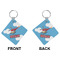 Helicopter Diamond Keychain (Front + Back)