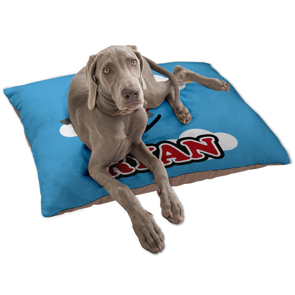 Custom Helicopter Dog Bed - Large w/ Name or Text