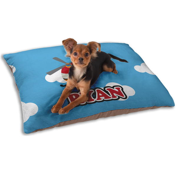 Custom Helicopter Dog Bed - Small w/ Name or Text