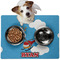 Helicopter Dog Food Mat - Medium w/ Name or Text
