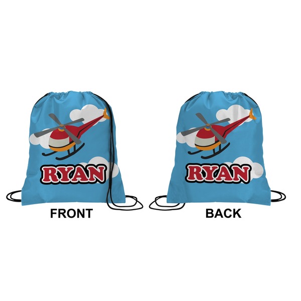 Helicopter Drawstring Backpack