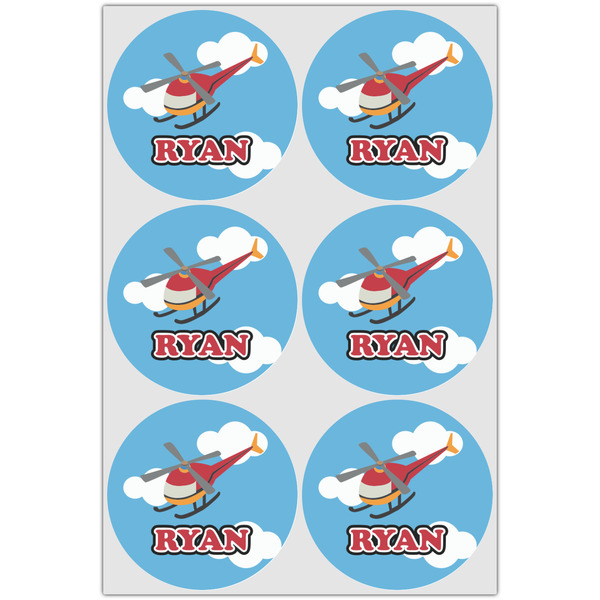 Helicopter Drink Topper - XLarge - Set of 6